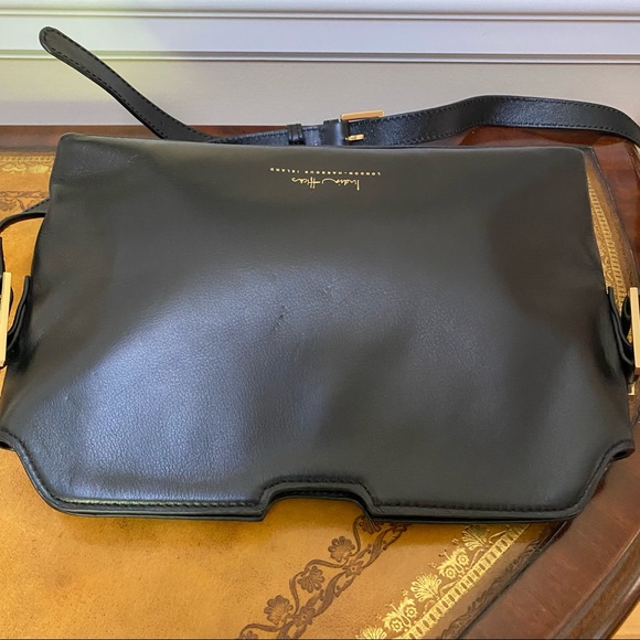 India Hicks Maddison May Black Leather CrossBody - Picture 4 of 11